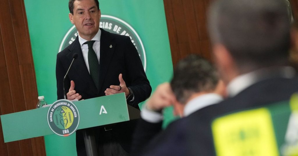 Andalucía suspende las clases y activa emergencia por lluvias extremas