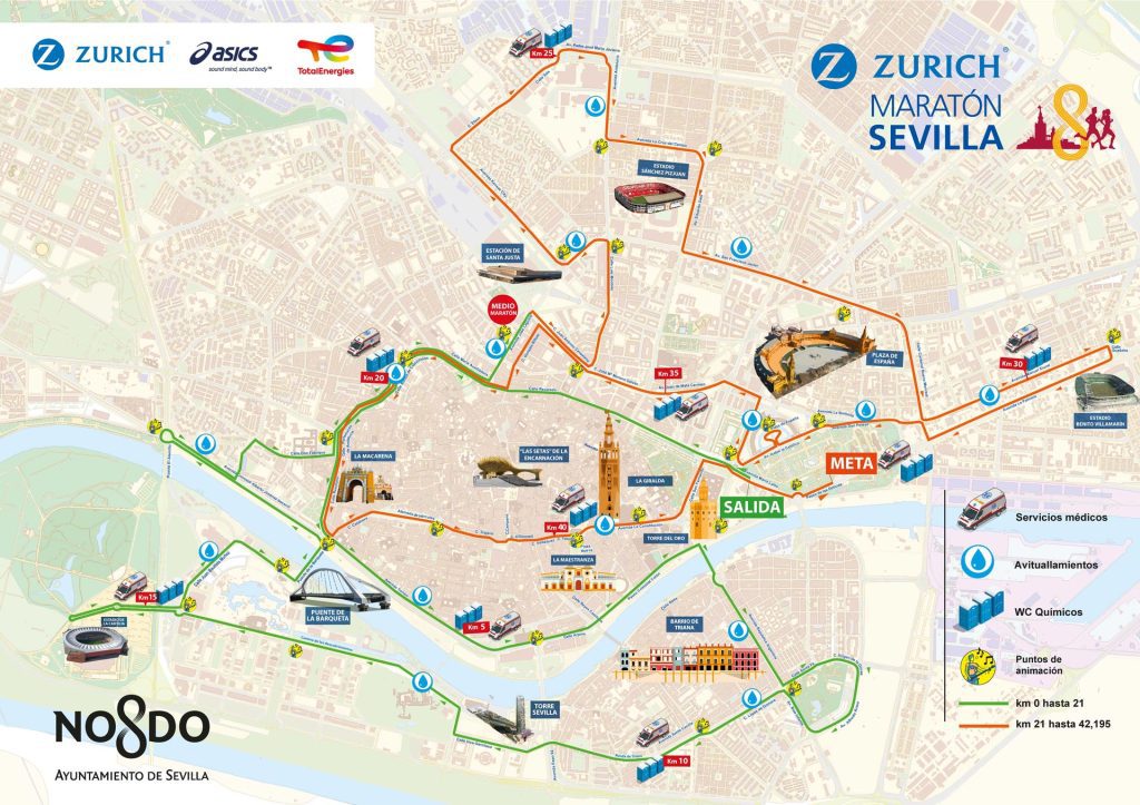 Sevilla acogerá este domingo su maratón con récord de 17.000 inscritos