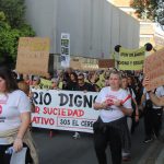 La marcha vecinal partió desde el cetro médico El Alamillo.