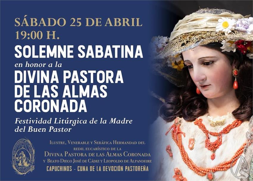 La Divina Pastora de Capuchinos celebra Sabatina este sábado a las 19 horas en Sevilla