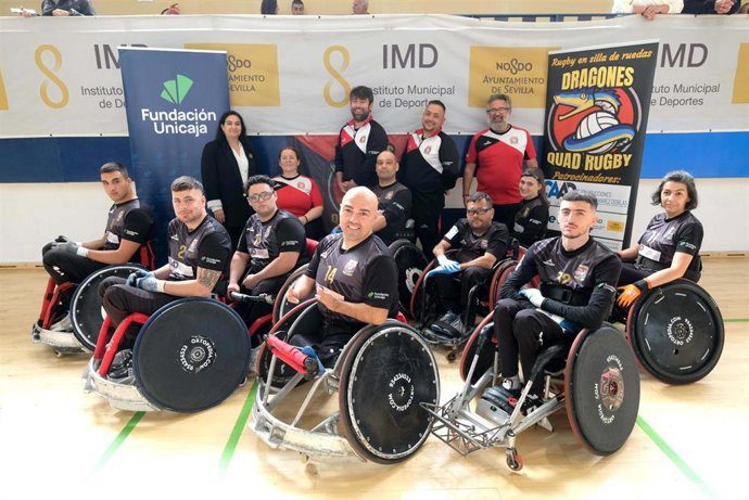 Fundación Unicaja patrocina al Club Dragones Quad Rugby de Sevilla esta temporada