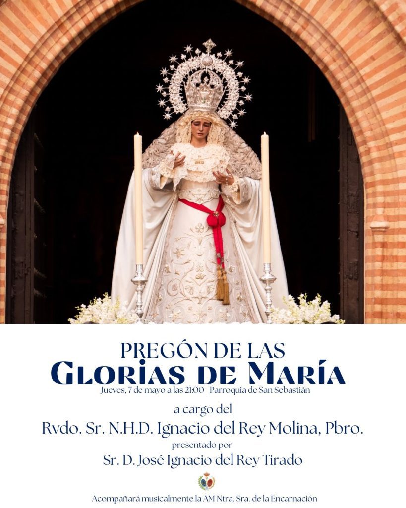 Sevilla celebra hoy el XLVIII Pregón de las Glorias de María en los jardines parroquiales