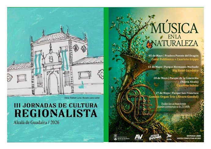 Alcalá de Guadaíra inicia mayo con dos ciclos culturales consolidados: Jornadas Regionalistas y Música en la Naturaleza
