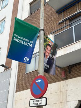 El Ayuntamiento de Sevilla retira carteles electorales por riesgo y la oposición denuncia 'ilegalidad'