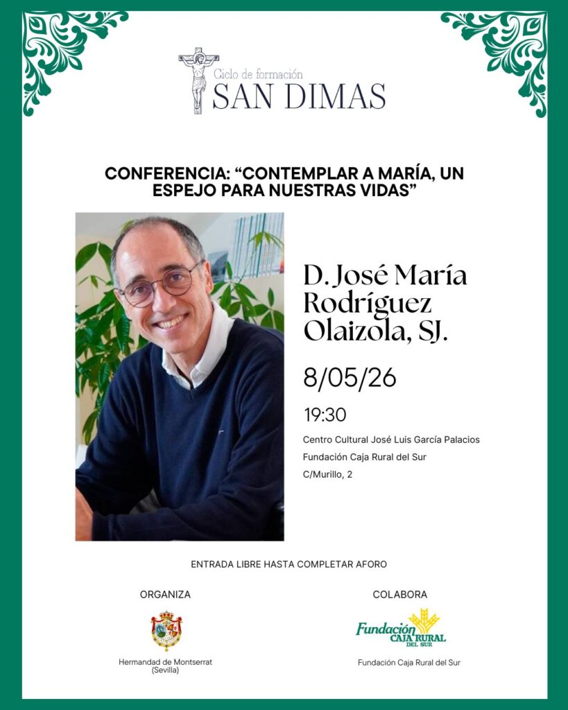 José María Rodríguez Olaizola expone este viernes su conferencia Contemplar a María, un espejo para nuestras vidas