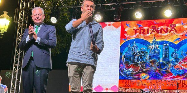 La Velá de Santa Ana de Triana designa a Jesús Pozuelo y María Tapia como pregonero y cartelista de 2026