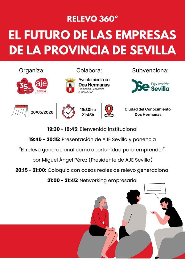 Dos Hermanas acoge el 26 de mayo una jornada sobre relevo generacional empresarial