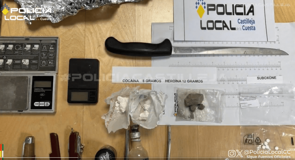 Un detenido por drogas y un conductor positivo en Castilleja de la Cuesta
