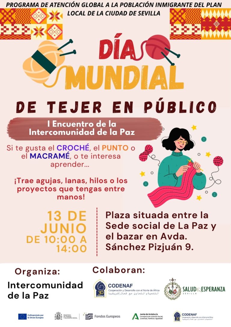 El barrio de La Paz acoge ma&ntilde;ana el I Encuentro de Tejer en P&uacute;blico
