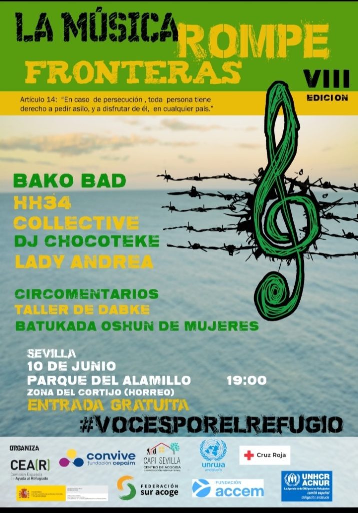 Sevilla acoge el 10 de junio la VIII edición de 'La Música Rompe Fronteras' en el Alamillo