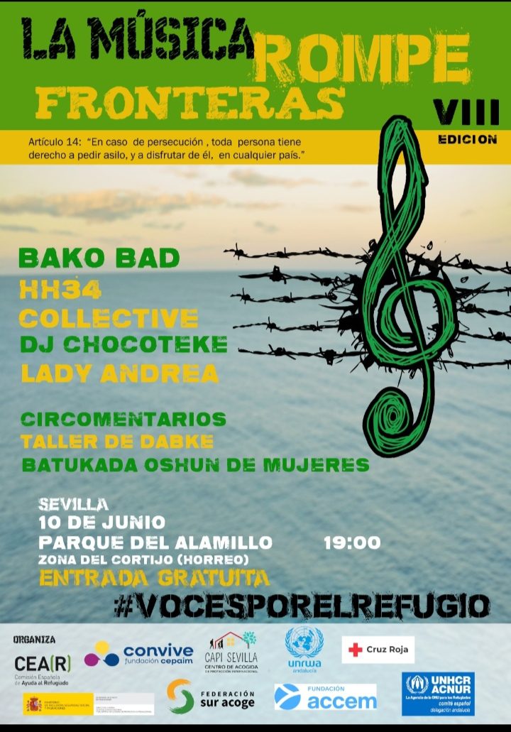 Sevilla acoge el 10 de junio la VIII edici&oacute;n de 'La M&uacute;sica Rompe Fronteras' en el Alamillo