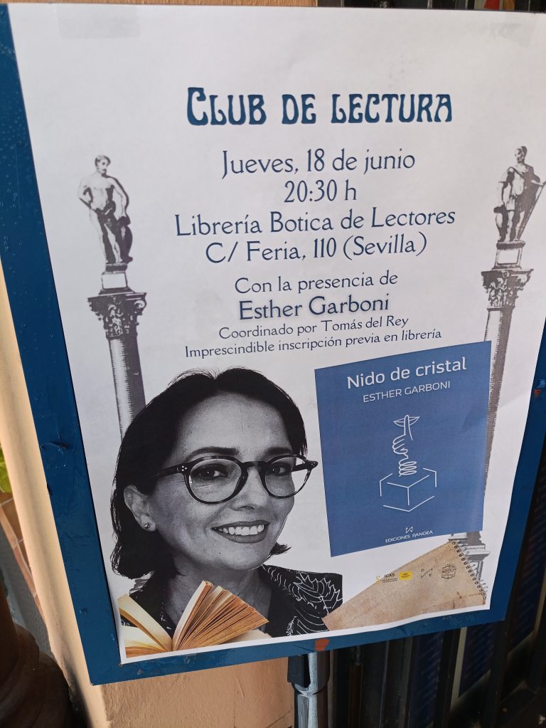 La librer&iacute;a Botica de Lectores acoge a la escritora sevillana Esther Garboni el 18 de junio
