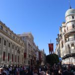 La avenida de la Constitución durante el Corpus Christi de Sevilla 2026