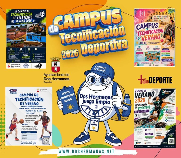 Dos Hermanas ofrece 4 campus deportivos de tecnificaci&oacute;n este verano para ni&ntilde;os