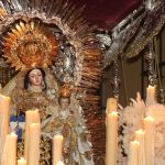 La Virgen del Carmen de Santa Catalina salva su procesión tras la rotura del varal maestro