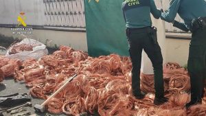 Cuatro detenidos y 3 investigados por el robo de 2 toneladas de cobre en plantas solares de Sevilla