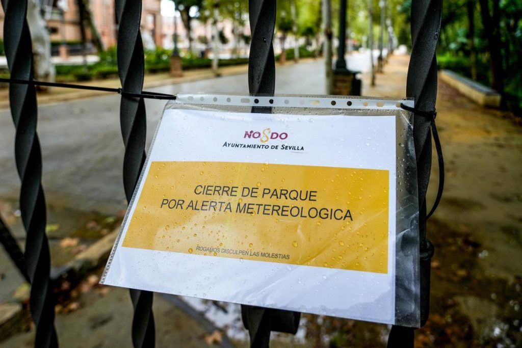 Sevilla afronta una semana de lluvias intensas y vientos de hasta 60 km/h