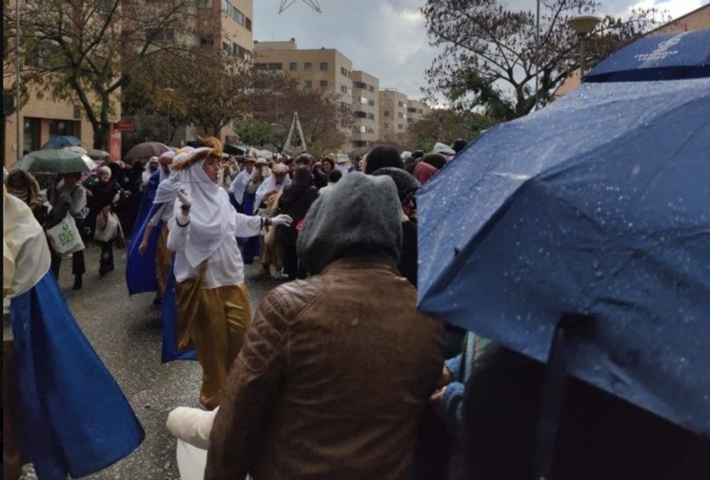 La lluvia suspende la Cabalgata de Reyes Magos en Mairena del Aljarafe