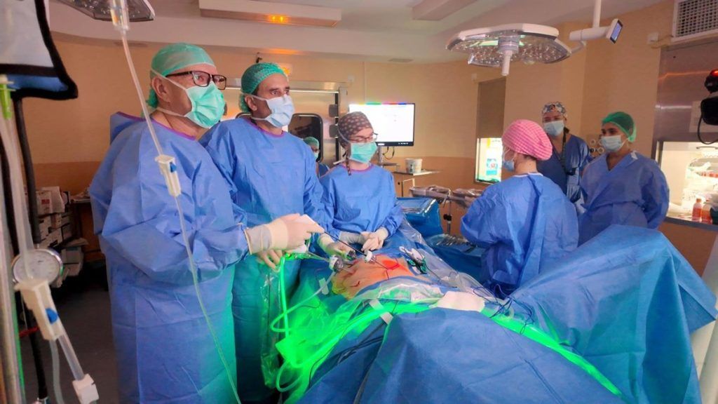 El Hospital Macarena forma a cirujanos europeos en minilaparoscopia