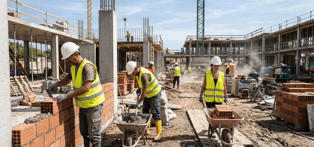Dos vacantes de oficial de 1ª construcción en Utrera con salario de 1.650 euros al mes