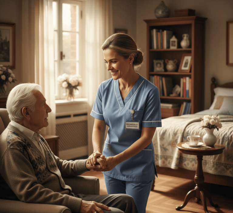 Enfermera geri&aacute;trica.